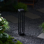 Obsidian Post Outdoor Bollard Light – Minimalist Black Aluminum LED
