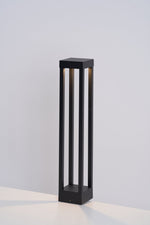 Obsidian Post Outdoor Bollard Light – Minimalist Black Aluminum LED