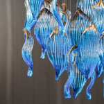 Ocean Drift Hand-Blown Glass Chandelier for Modern Interiors