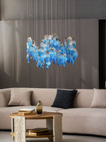 Ocean Drift Hand-Blown Glass Chandelier for Modern Interiors