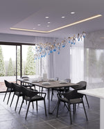 Ocean Drift Hand-Blown Glass Chandelier for Modern Interiors