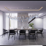 Ocean Drift Hand-Blown Glass Chandelier for Modern Interiors
