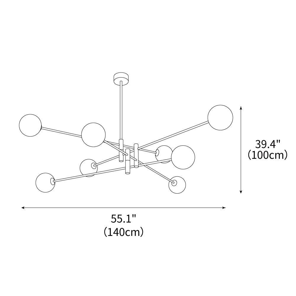octagonal-ball-chandelier