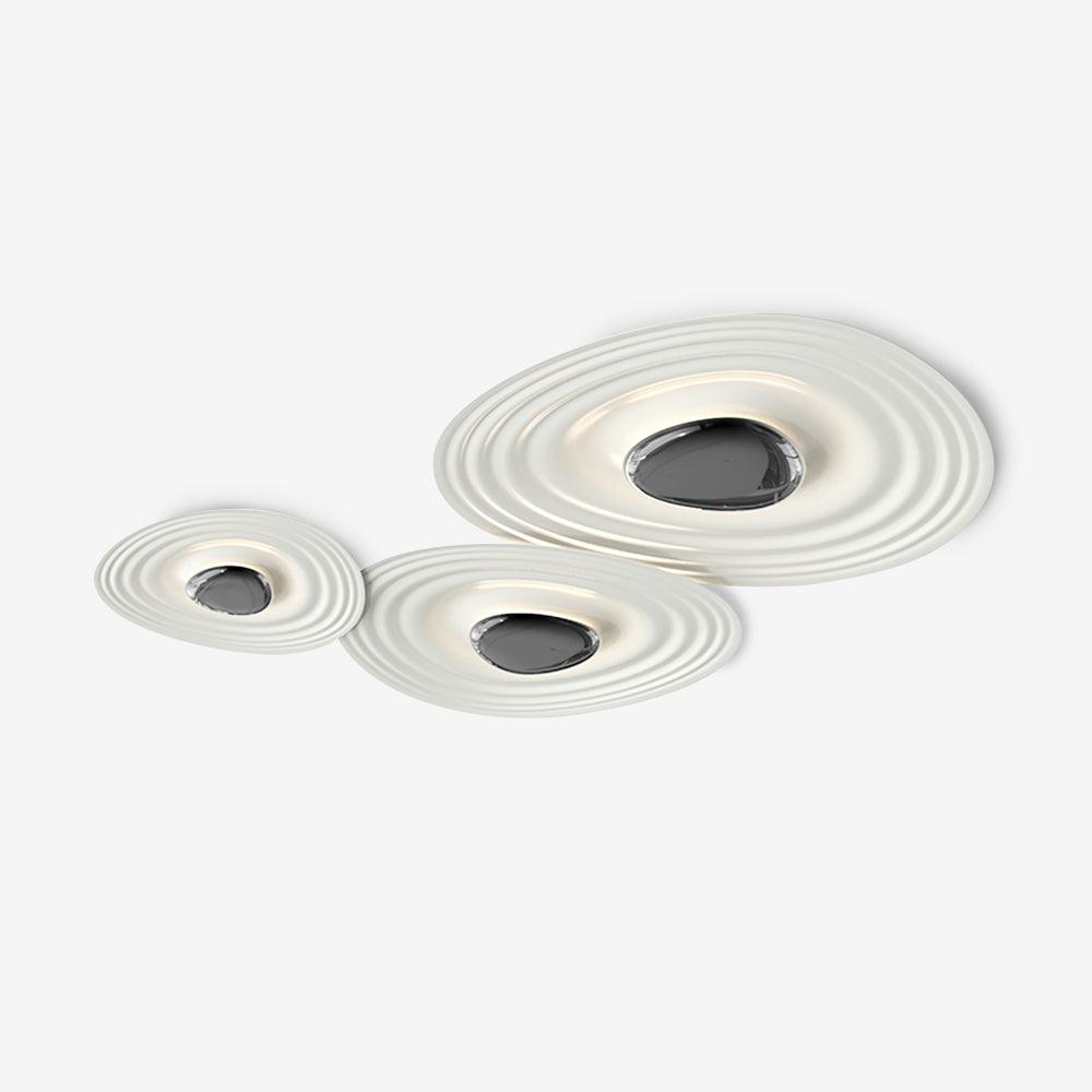 Odeon Modern LED Ceiling Light in Black and White for Living Spaces