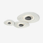 Odeon Modern LED Ceiling Light in Black and White for Living Spaces