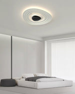 Odeon Modern LED Ceiling Light in Black and White for Living Spaces