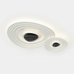 Odeon Modern LED Ceiling Light in Black and White for Living Spaces