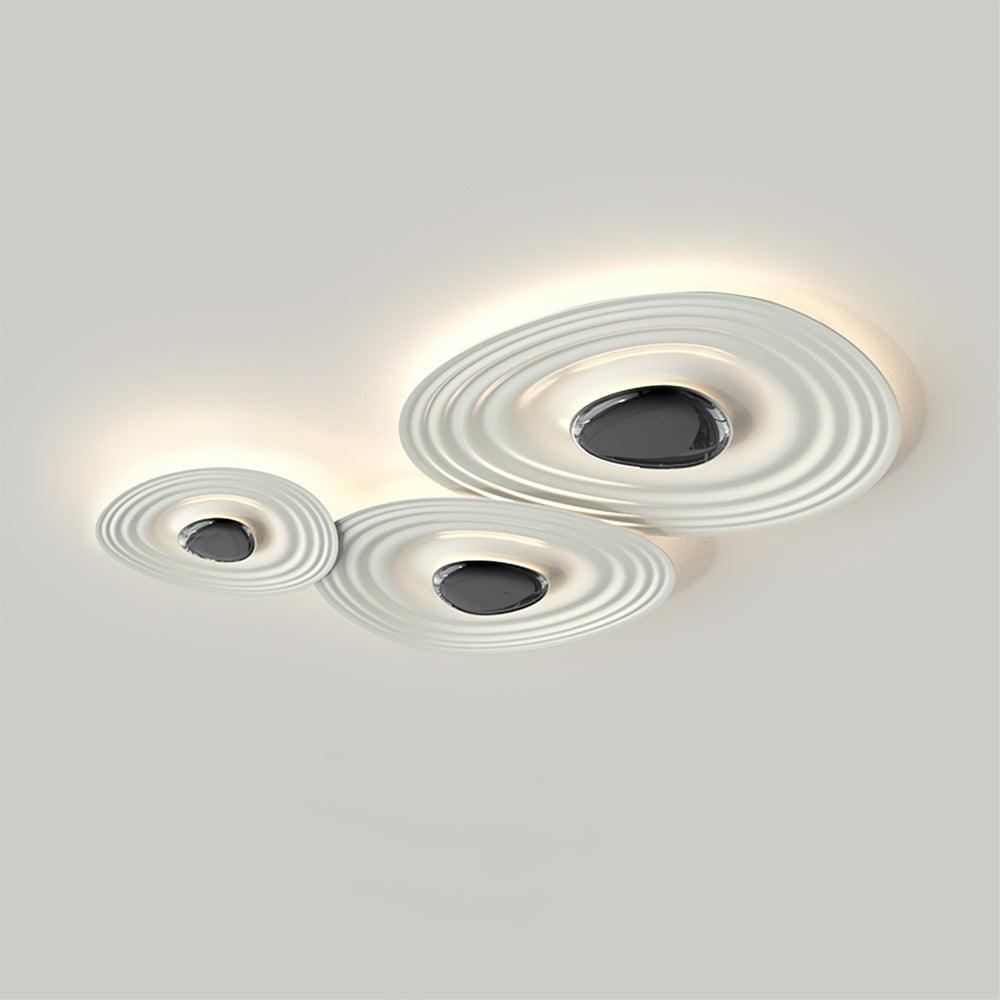 Odeon Modern LED Ceiling Light in Black and White for Living Spaces