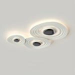 Odeon Modern LED Ceiling Light in Black and White for Living Spaces