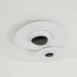 Odeon Modern LED Ceiling Light in Black and White for Living Spaces