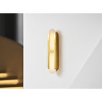 Odin Alabaster Wall Sconce in Brushed Brass | Modern Wall Lighting