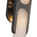 Odin Alabaster Wall Sconce in Brushed Brass | Modern Wall Lighting