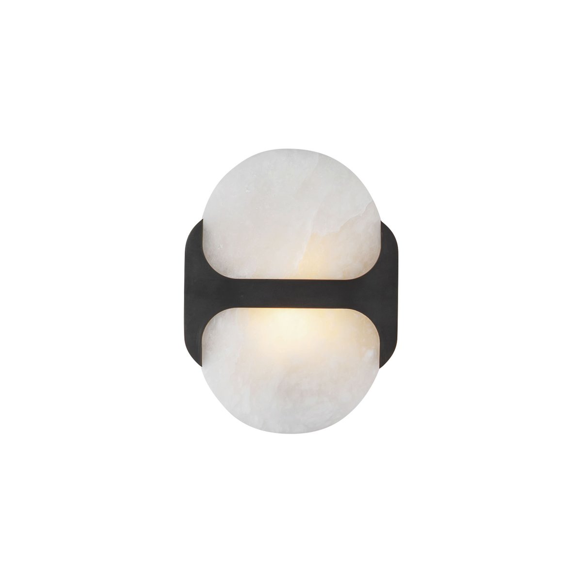 Odin Alabaster Wall Sconce in Brushed Brass | Modern Wall Lighting