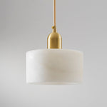 Odyssey Alabaster Pendant Light – Natural Stone & Brass Modern Hanging Lamp