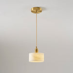 Odyssey Alabaster Pendant Light – Natural Stone & Brass Modern Hanging Lamp