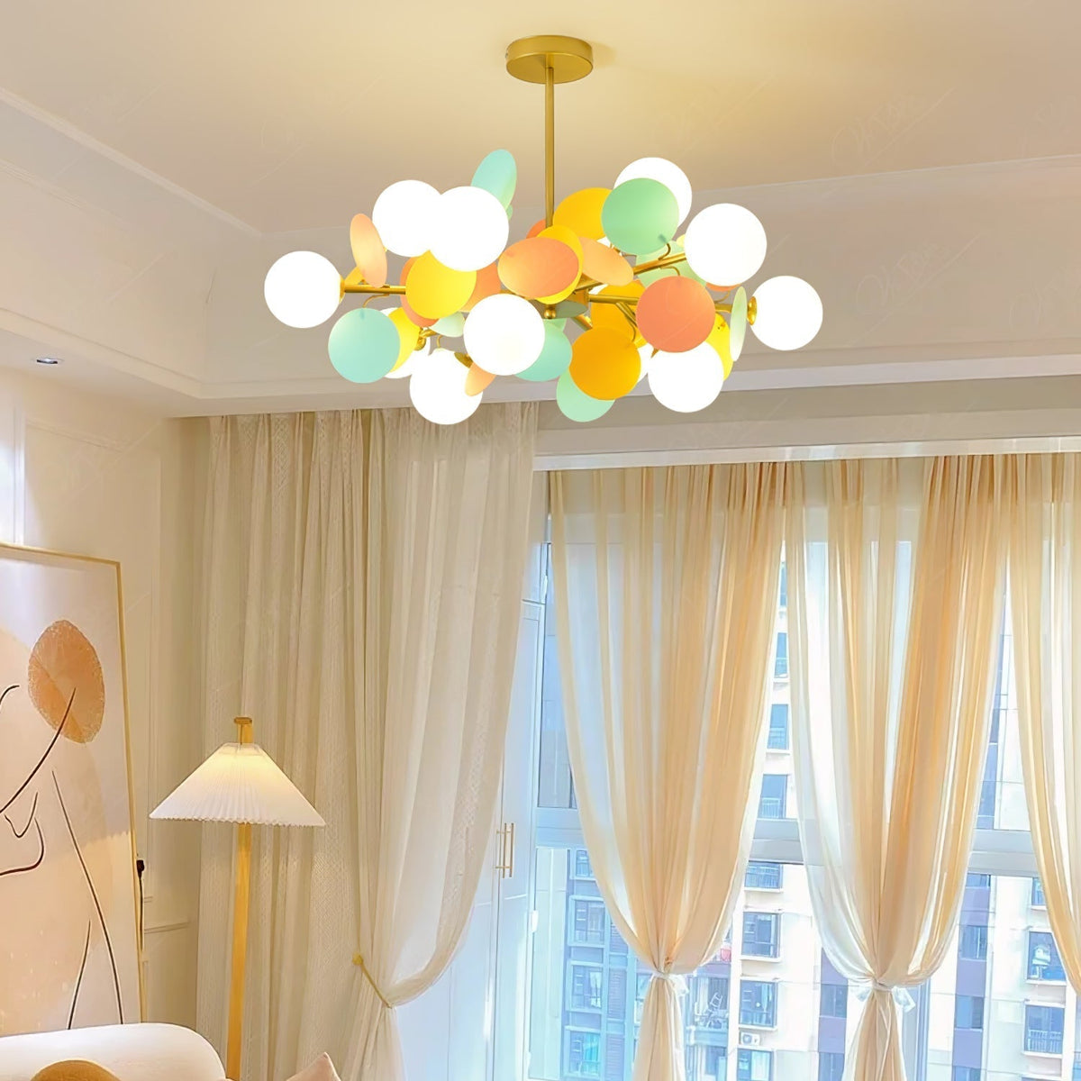Off White Tree Chandelier