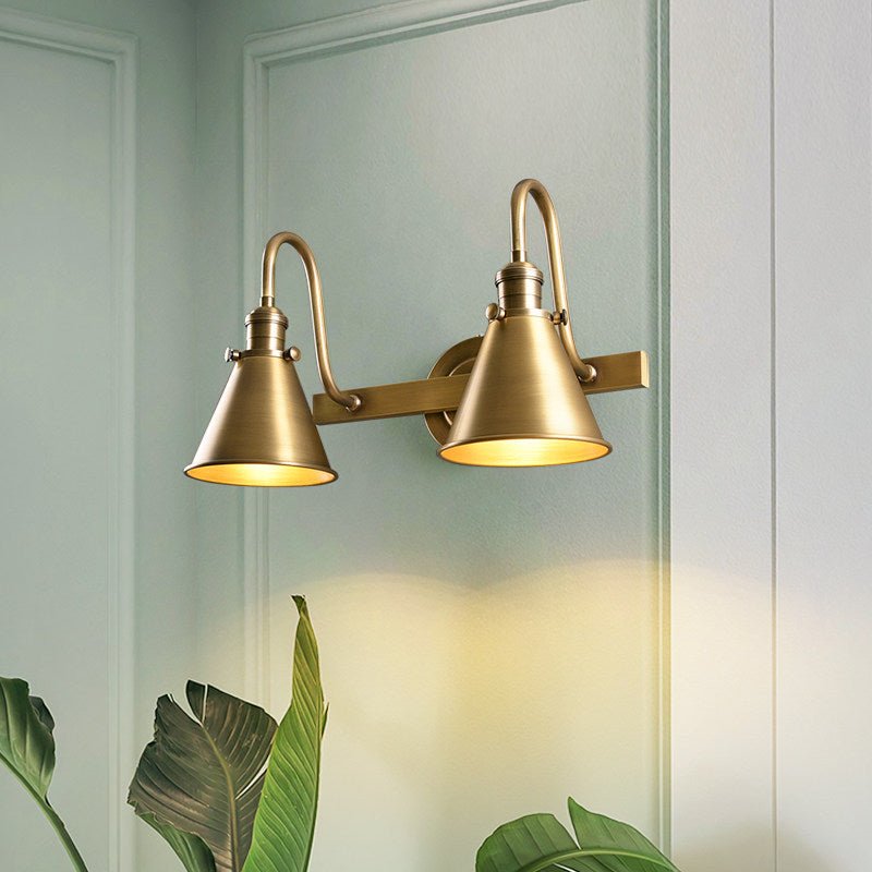 Oliver Wall Sconce in Gold Metal – Modern Minimalist Wall Light for Bedroom, Living Room, Hallway