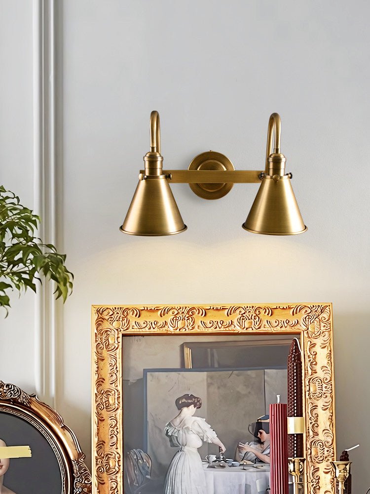 Oliver Wall Sconce in Gold Metal – Modern Minimalist Wall Light for Bedroom, Living Room, Hallway