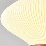 Olivra Fabric Pendant Light with Walnut Wood Accents for Dining and Living Spaces