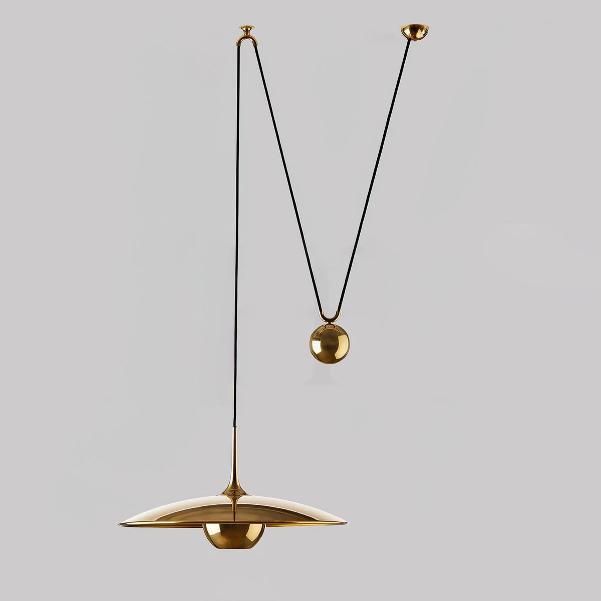 Onos Pendant Light – Adjustable Modern Brass & Chrome Ceiling Lamp