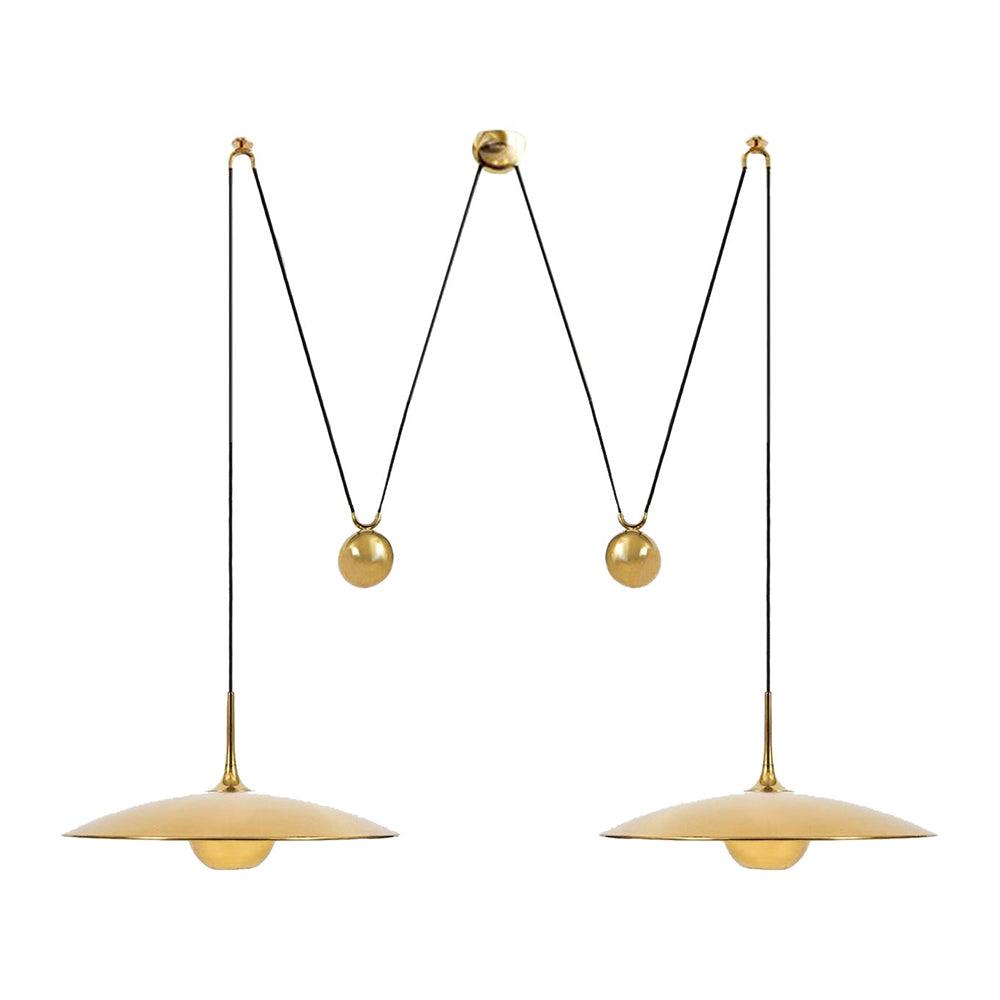 Onos Pendant Light – Adjustable Modern Brass & Chrome Ceiling Lamp