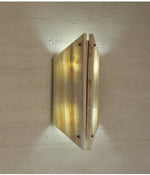 Onyxa Crest Alabaster Wall Sconce – Modern LED Wall Light for Bedroom & Living Room