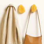 Amber Onyx Wall Coat Hook – Sculptural Marble Hook for Entryway and Living Spaces