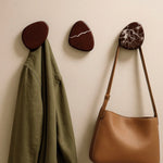 Amber Onyx Wall Coat Hook – Sculptural Marble Hook for Entryway and Living Spaces