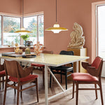 Opal Shade Pendant Light – Modern Glass & Metal Hanging Lamp for Dining Room