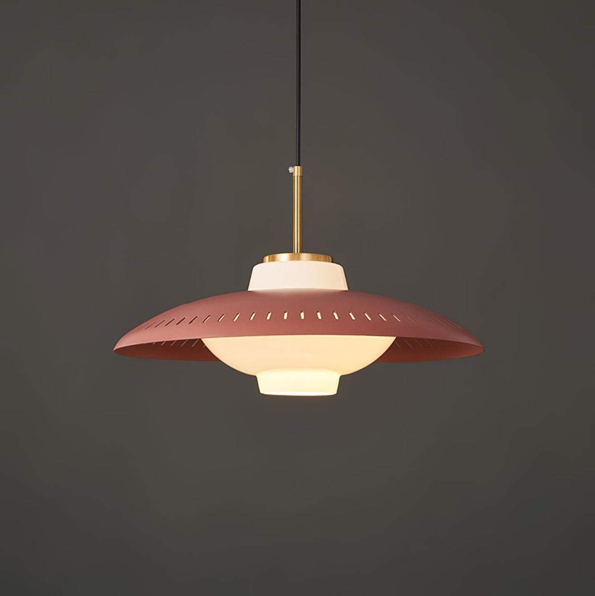 Opal Shade Pendant Light – Modern Glass & Metal Hanging Lamp for Dining Room