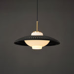 Opal Shade Pendant Light – Modern Glass & Metal Hanging Lamp for Dining Room