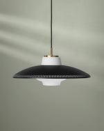 Opal Shade Pendant Light – Modern Glass & Metal Hanging Lamp for Dining Room