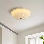 Opal Shell Flush Mount Ceiling Light, Modern Glass LED Ceiling Lamp for Living Room and Bedroom