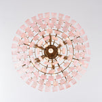 Opalora Pink Glass Chandelier | Murano-Style Gold Accent Lighting