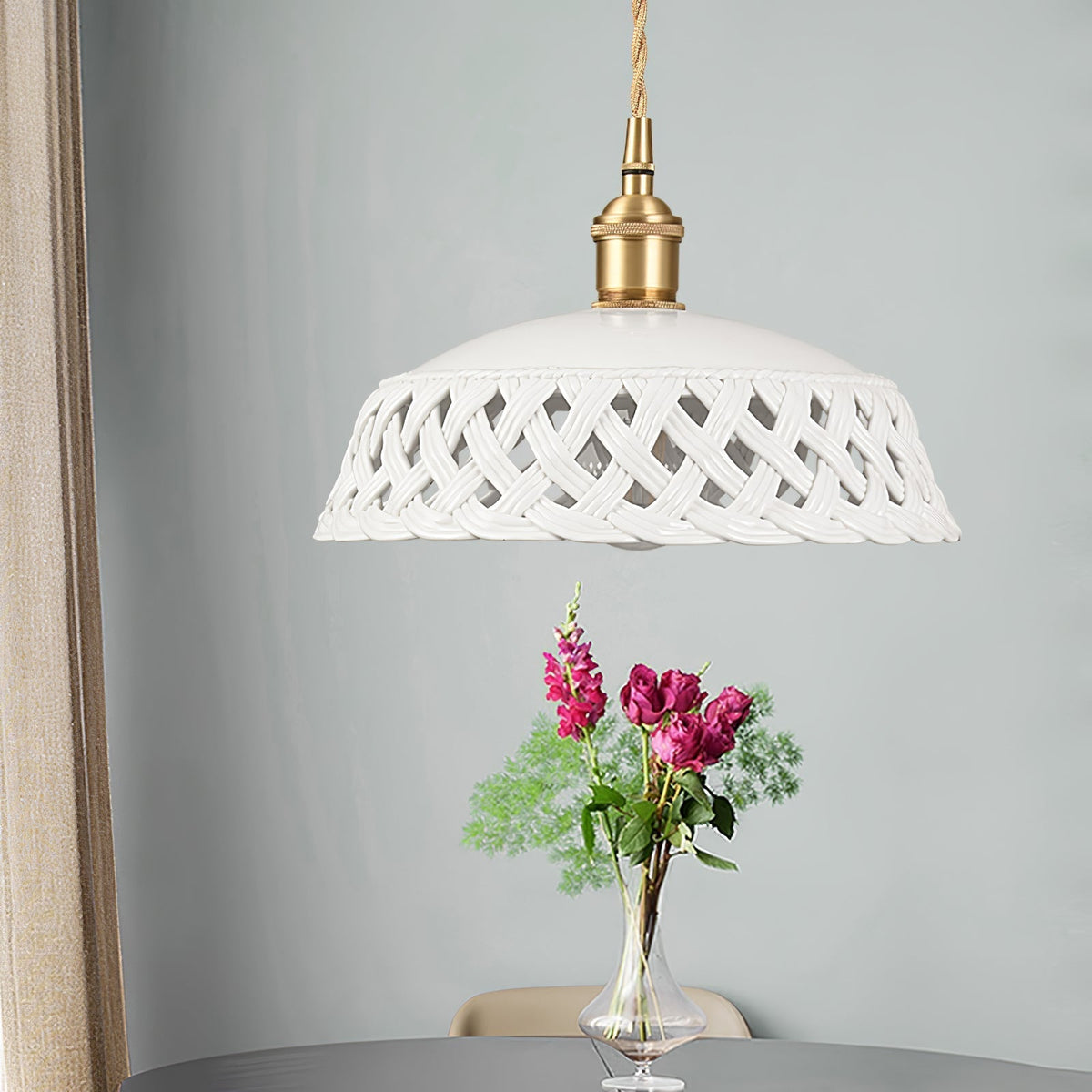 Openwork Ceramic Lamp