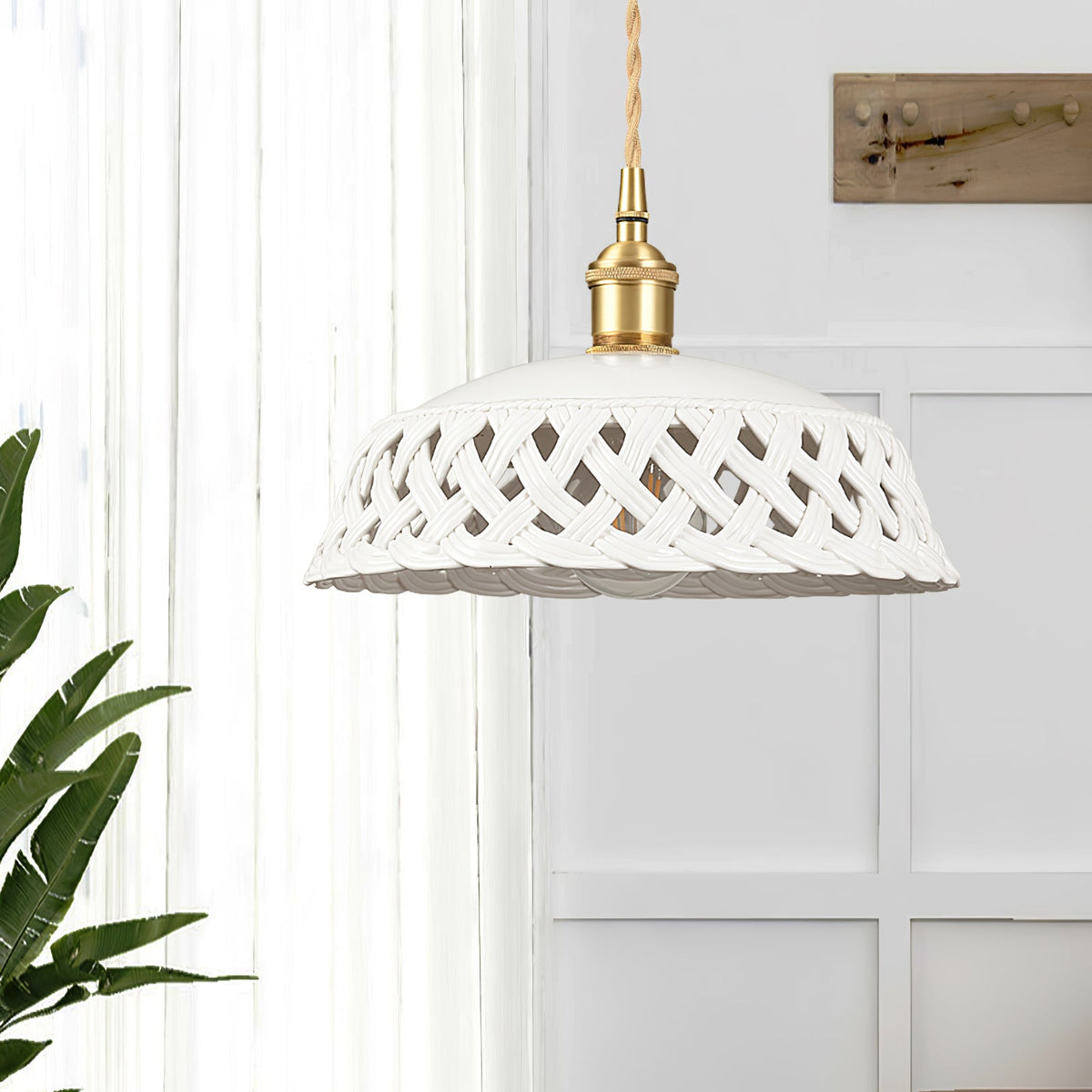 Openwork Ceramic Lamp