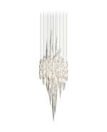 Opera Handblown Glass Linear Chandelier for Modern Interiors