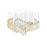 Opera Handblown Glass Linear Chandelier for Modern Interiors