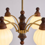 Ophelia Blossom Chandelier – Modern Floral Glass Pendant Light for Dining Room and Living Room