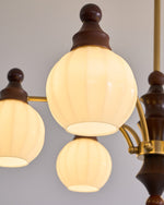 Ophelia Blossom Chandelier – Modern Floral Glass Pendant Light for Dining Room and Living Room