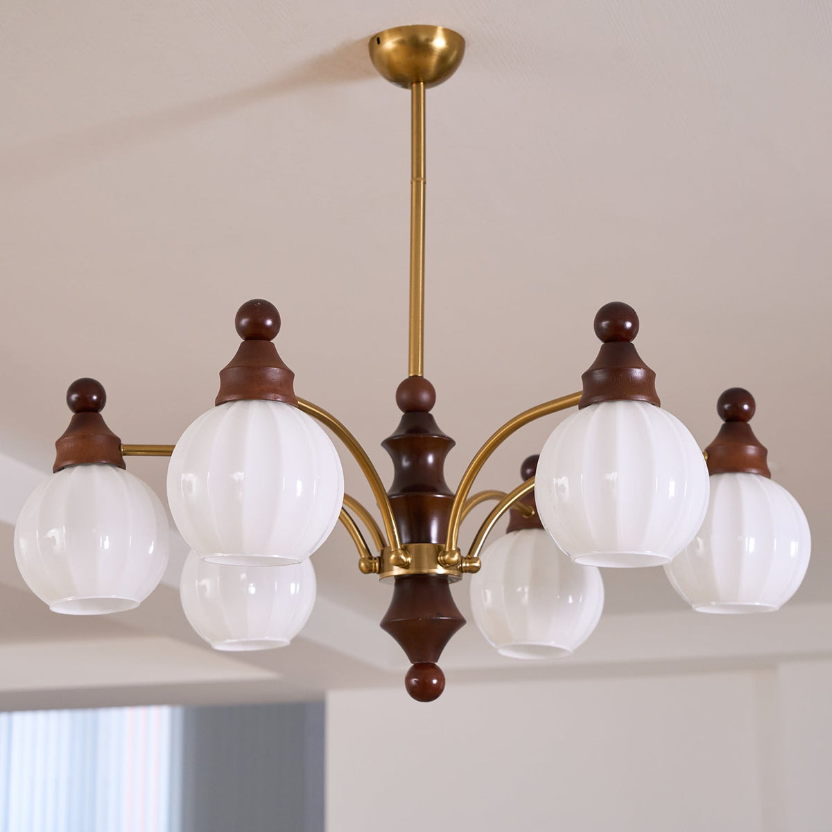 Ophelia Blossom Chandelier – Modern Floral Glass Pendant Light for Dining Room and Living Room