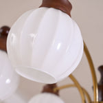 Ophelia Blossom Chandelier – Modern Floral Glass Pendant Light for Dining Room and Living Room