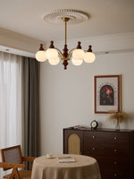 Ophelia Blossom Chandelier – Modern Floral Glass Pendant Light for Dining Room and Living Room