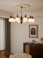 Ophelia Blossom Chandelier – Modern Floral Glass Pendant Light for Dining Room and Living Room