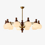 Ophelia Blossom Chandelier – Modern Floral Glass Pendant Light for Dining Room and Living Room