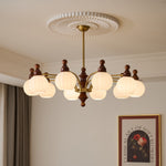 Ophelia Blossom Chandelier – Modern Floral Glass Pendant Light for Dining Room and Living Room