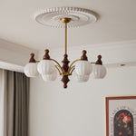 Ophelia Blossom Chandelier – Modern Floral Glass Pendant Light for Dining Room and Living Room