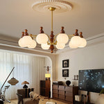 Ophelia Blossom Chandelier – Modern Floral Glass Pendant Light for Dining Room and Living Room