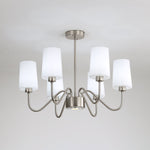 Opulenza Chandelier – Designer Fabric & Metal Pendant Light for Dining Room