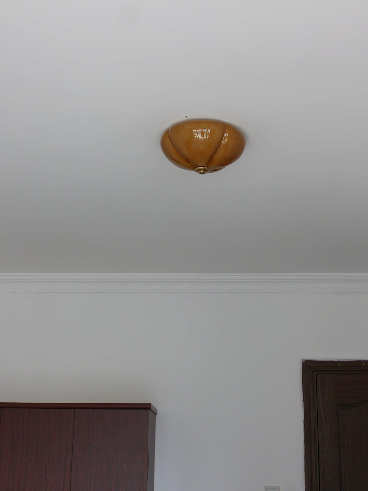 orange-mushroom-ceiling-lamp